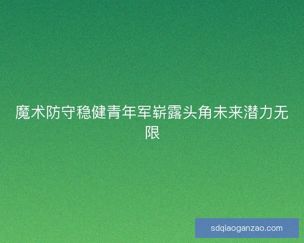 魔术防守稳健青年军崭露头角未来潜力无限
